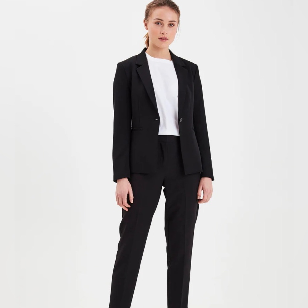 Ichi Lexi Black Blazer, Sz EU42, NWT